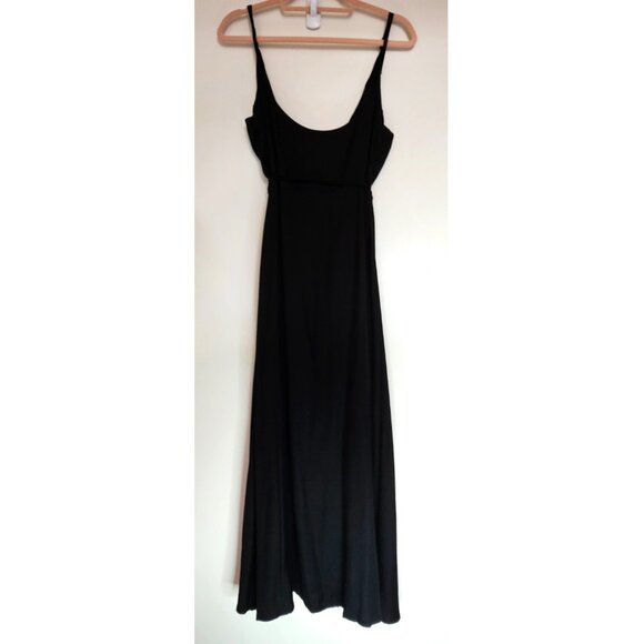 Ali Golden Wrap Tank Maxi Dress Small Black - Picture 3 of 11